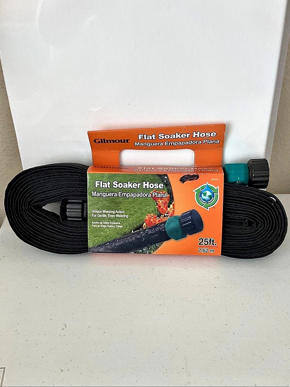 Gilmour Flat Soaker Hose 25ft Black & Green